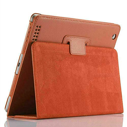 Leather Folio Flip Case For iPad Air (9.7", 2013-2018) (Orange), 9.7 inch - Image 3
