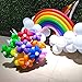 ASIYUHY 260 long balloons 100 Pack Twisting Animal Balloons Assorted Color Thickening Latex Modeling Long Magic Balloons for Animal Shape Birthday Weddings Christmas Party Decoration