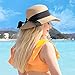 Beach Sun Hats for Women, Straw Hat for Women UPF 50+ UV Sun Protection Summer Hat Foldable Roll up Cap A-Khaki