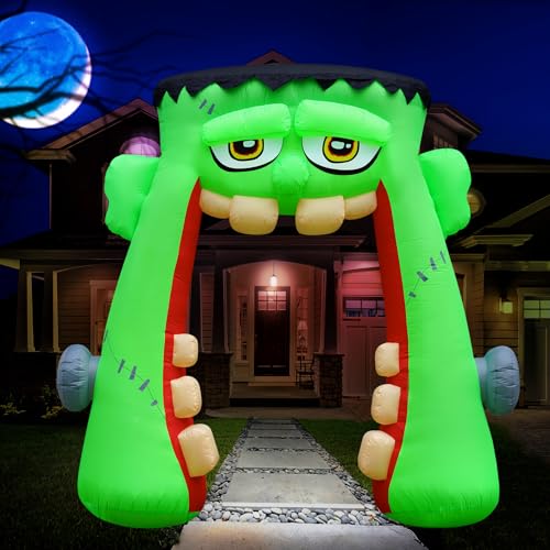 Holidayana Halloween Inflatables 10ft Monster Mouth Archway. Large Inflatable Outdoor Halloween Decorations. Inflatable Halloween Blowups Arch. Premium Inflatable Yard Decorations with LEDs Holidayana Halloween Inflatables 10ft Monster Mouth Archway. Large Inflatable Outdoor Halloween Decorations. Inflatable Halloween Blowups Arch. Premium Inflatable Yard Decorations with LEDs