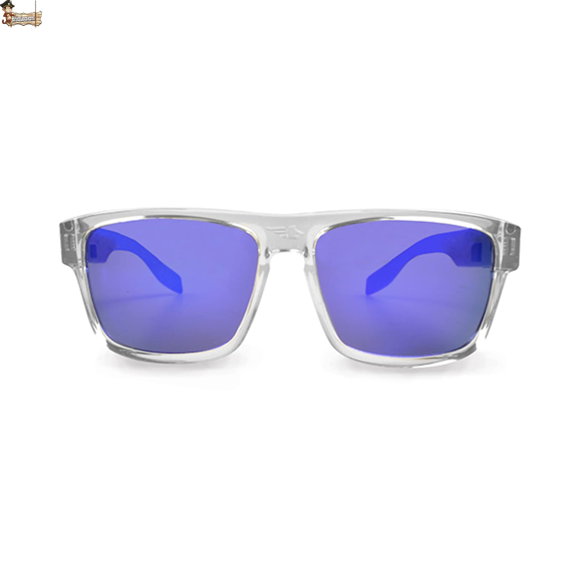 BricoLoco Lunettes de soleil et protection et sécurité au travail, protections contre les chocs et filtre solaire 5-3.1, miroir, protections latérales amovibles.