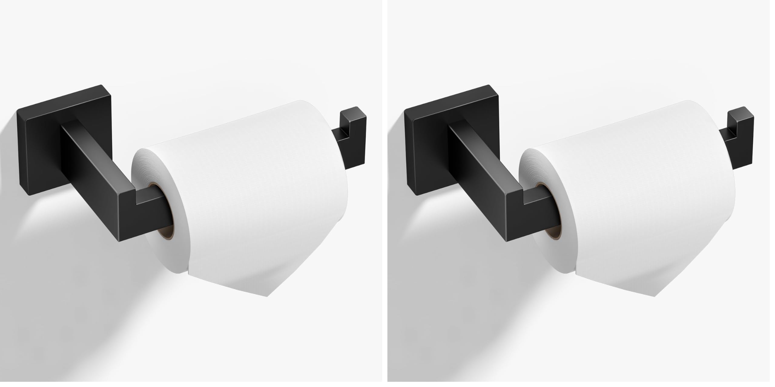 HITSLAM Chrome Toilet Paper Holder Wall Mount Square Silver 304 Stainless Steel Toilet Paper Roll Holder for Bathroom Rustproof — Amazon image 12