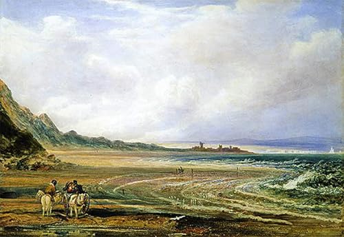 Peinture à l'huile Camber Sands Peter De Wint, impression sur toile d'art prestige en 60x90cm