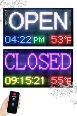 20 ”x 11 ” Smart LED Open/Closed Sign Outdoor Waterproof, RGB Color Changing Backlight with Remote photo 20 ”x 11 ” Smart LED Open/Closed Sign Outdoor Waterproof, RGB Color Changing Backlight with Remote