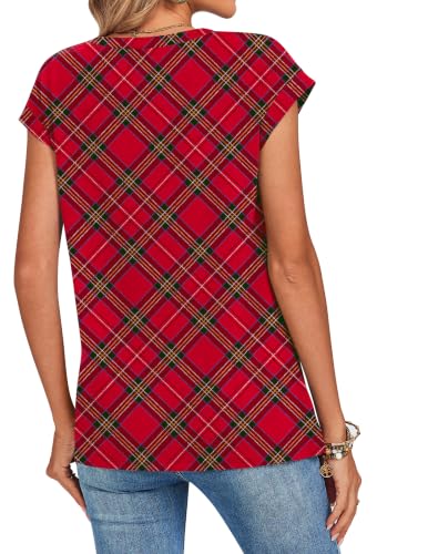 Image of Zeagoo Womens Tops Summer Casual Cap Sleeve Tshirts Shirts Business Blouses