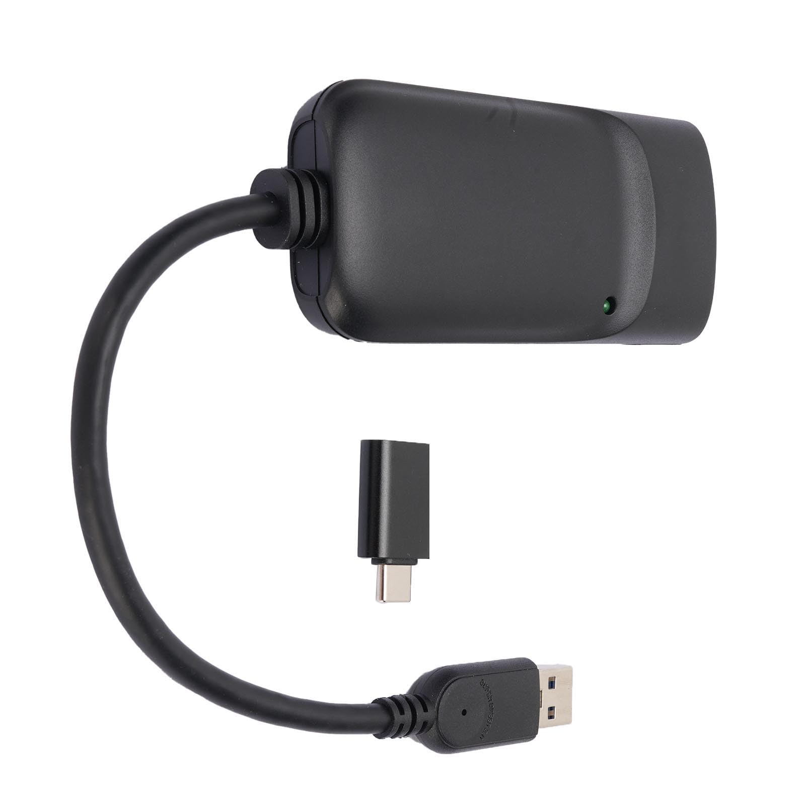 Ejoyous Adattatore 2K da USB 3.0 a Interfaccia Multimediale Ad Alta Definizione, Convertitore Audio Video ABS con Ingresso Microfono, Supporto per Estendere le modalità Mirror per la Modifica di