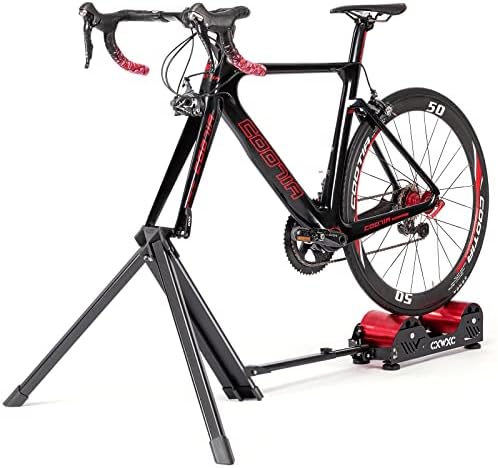 Bike Trainer Stand Resistance Adjustable - Portable Magnetic Bicycle Rollers Indoor Exercise/Fitness/Workout - Fordable Fully Aluminum Alloy