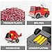 Bennol 5-in-1 Fire Trucks Toy Set for Boys Age 1-3 3-5, Fire Car Truck for Toddlers 1 2 3 4 5 6 Years Old, Christmas Birthday Gift Car Sets with Light Sound