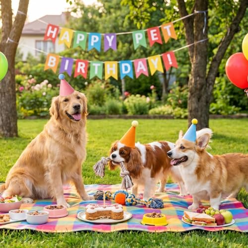 Mini Party Hats for Stuffed Animals, 8 PCS Colorful Felt Birthday Hats by Sprinello - Used condition - Image 4