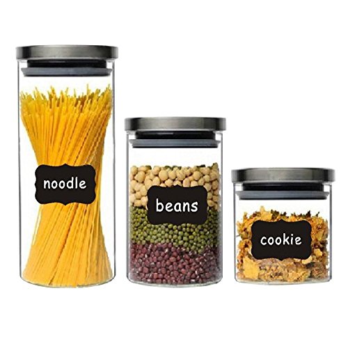 36Pcs Chalkboard Labels Reusable Blackboard Stickers For The Kitchen, Pantry, Mason Jars, Wine Glasses #TOP7
