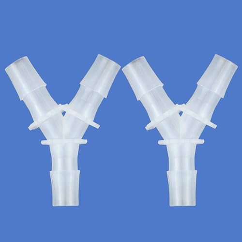 Miniatura 6 de Quickun 1/2 pulgada manguera de púas iguales en forma de Y 3 vías empalmador de juntas de plástico empalmador adaptador unión para tubería de línea