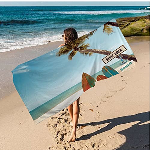 Serviette de plage microfibre grand format TILEZE drap de bain 2pc - 7