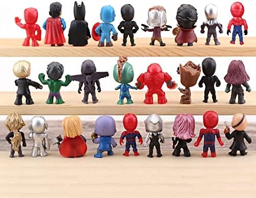 20/26 Pcs Mini Superhero Action Figure for Kids, Christmas Tree Ornaments Toys,Birthday Party Easter Toy Gifts Cupcake Decorating Sets (26 PCS) 3 51ntcf02gHL. AC