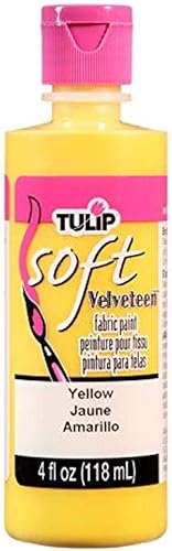 Vista 6 de Tulip Pintura para tela suave, lavable, se mantiene suave y flexible, pintura permanente, para telas claras y oscuras, 4 onzas líquidas, blanco