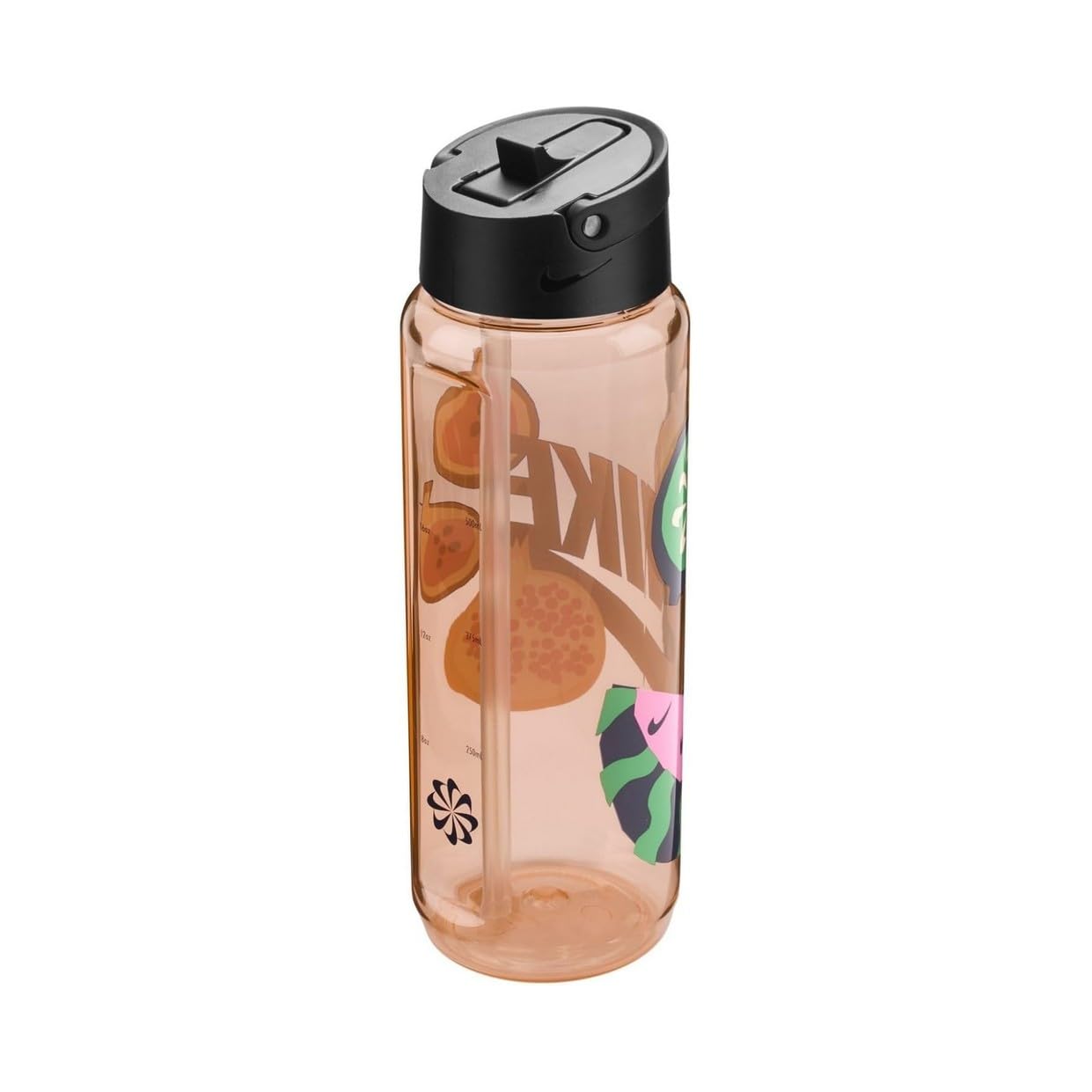 Nike TR Renew Recharge Straw Bottle 24oz 709 ml Water Bottle Sports Bottle Training Fitness, Washed Coral/Black/Midnight Navy/Midnight Navy