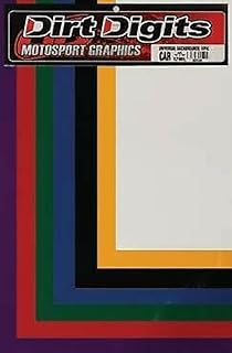 Dirt Digits Universal Number Plate Backgrounds, Black