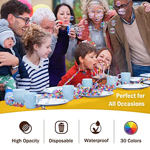 Image of Party Solids Yellow Rectangular Plastic Tablecloth - 54x108 Inch, Pack of 24