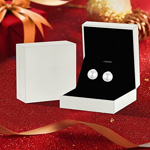 Zoeniya Pearl Earrings For Women 925 Sterling Silver 5.5-6Mm Freshwater Cultured Pearl Stud Earrings Jewelry Gifts For Teen Girls Wife Wedding Birthday #TOP6