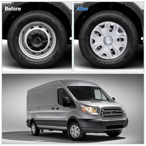 OPKOURE Ford Transit Hubcap Set