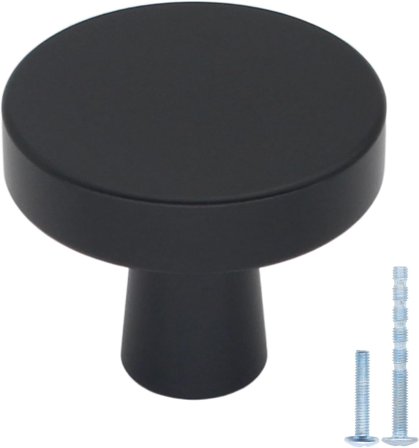 HANIHUA 30 Pack Black Knobs Drawer Knobs, Solid Kitchen