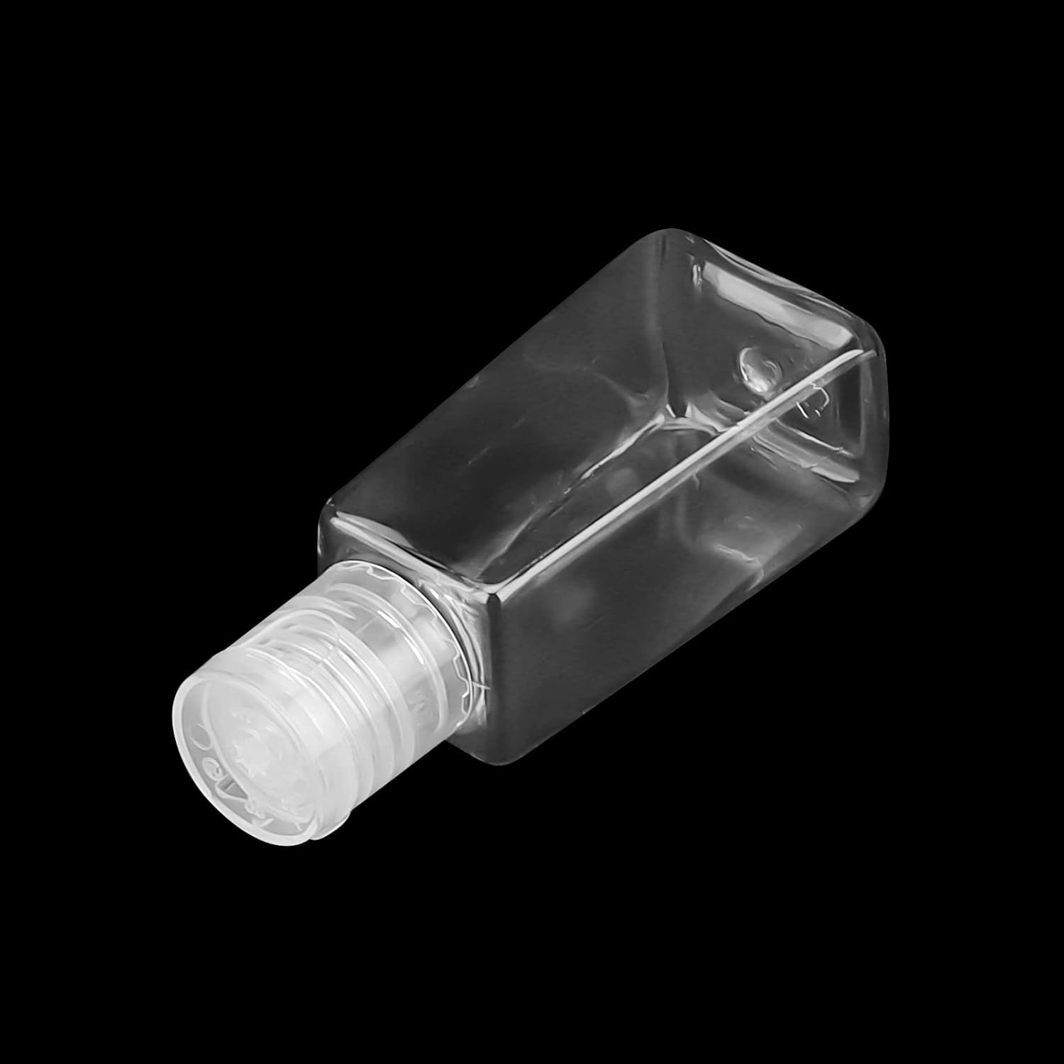 SOUJAP 100 PCS 30ml /1oz Empty Bottles with Flip Caps, Plastic Flip Cap Bottles, Clear Travel Refillable Containers for Water, Lotions, Shower Gel