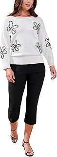 Women's Performance Stretch Slimming Capri Pants with Flatten It Tummy Control