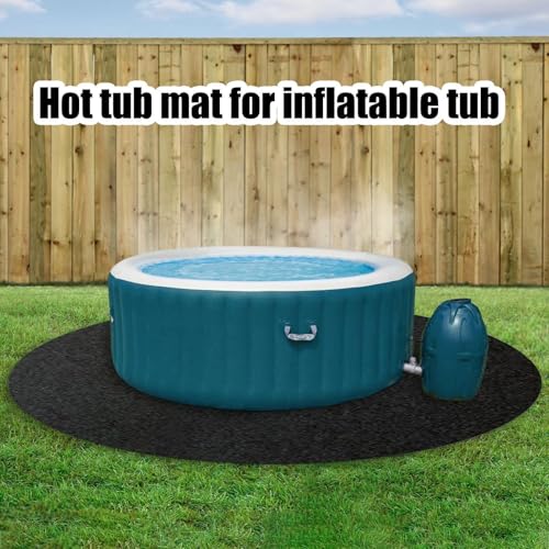 Bañera de hidromasaje almohadilla grande con base inflable de 3,7 m para piscina 4