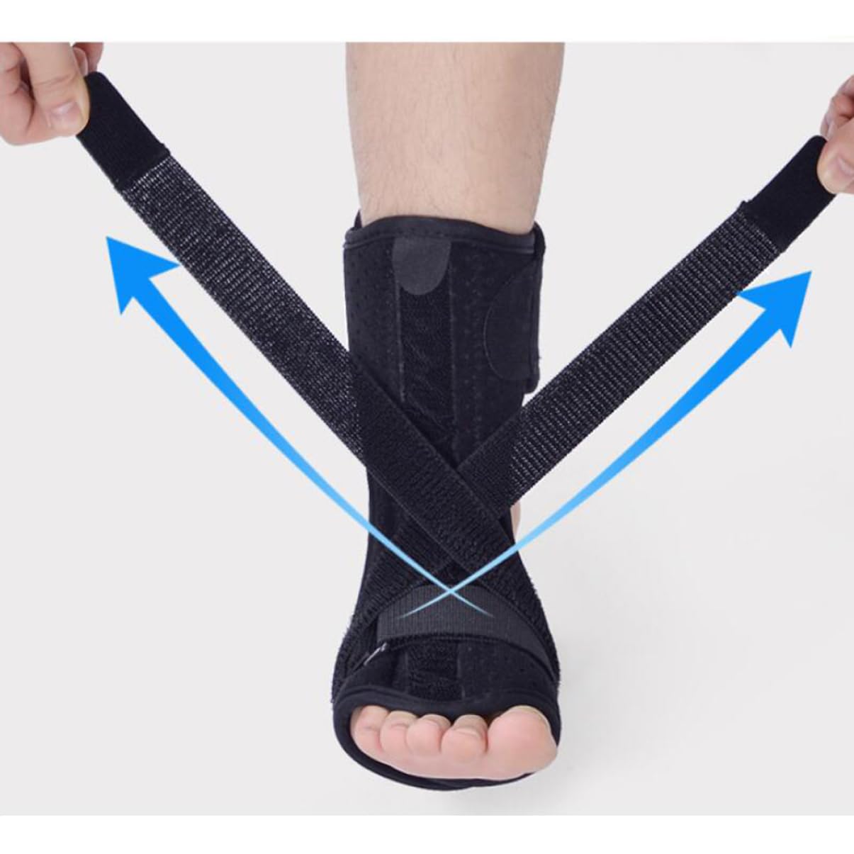 COLLBATH Cuboid Foot Support Night Boot Plantar Fasciitis Splint Aluminum Bar Foot Orthotic Elastic Strap for Pain Relief