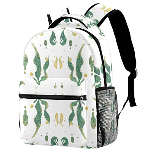 Sac à dos de voyage léger multicolore en taille unique au design cactus décontracté