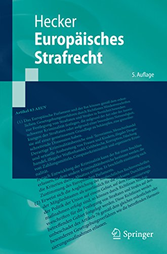 Europäisches Strafrecht (Springer-Lehrbuch) (German Edition)