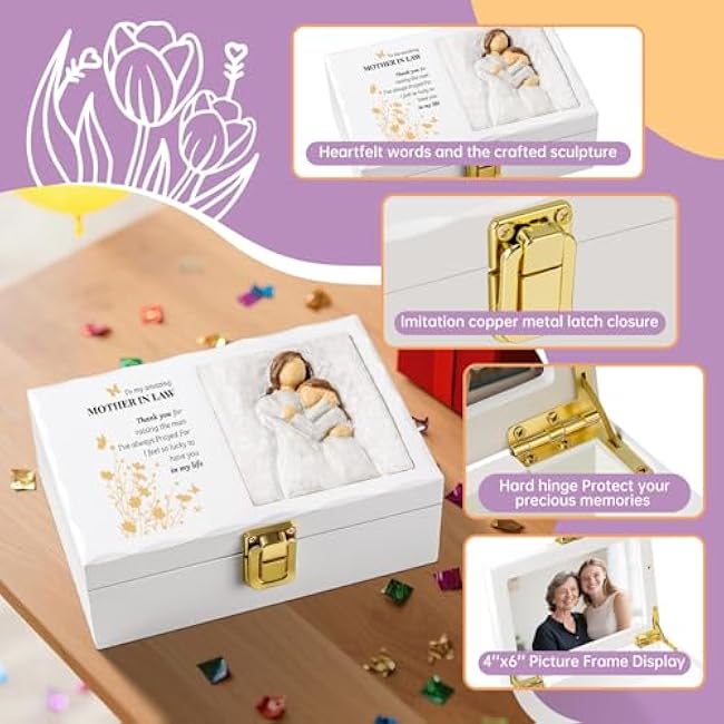 Mother in Law Gifts, Figurine Box for Mother-in-Law ¨C Mothers Day or Christmas Gift from Daughter-in-Law