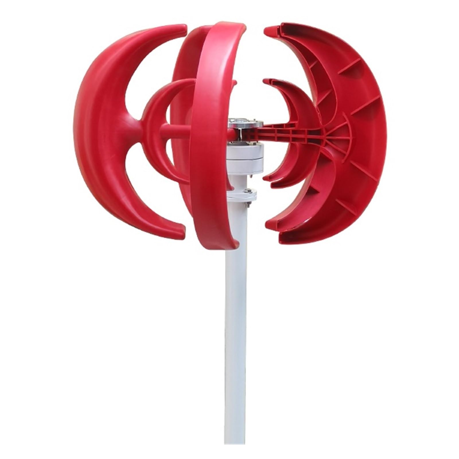 Generador Vertical de 1000 W y 1 kW, 48 V, 24 V y 12 V, con Dinamo magnético, para Molino de Viento, electrodoméstico, Camping, energía Solar, para Carga Marina en el hogar (Color: Rojo, Tam