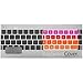Kuzy - MacBook Keyboard Cover for Older Version MacBook Pro 13, 15, 17 inch and MacBook Air 13 inch, iMac Wireless Keyboard, Apple Computer Accessories Key Board Silicone Skin Protector - Ombre Orange