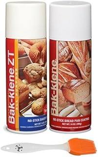 Bak-klene All Purpose Baking Spray, Grill High Heat Nonstick Spray for Cooking, Bread Pan Coating (Pack of 2) -with Make Y...