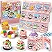 Air Dry Clay for Kids Modeling Clay Kit, 12 Boxes Model Magic Molding Clay with Tools & Tutorial, Non-Sticky, Arts and Crafts for Kid Ages 4-8 8-12 Girl Birthday Gift, Cake Party Favor Classroom Prize