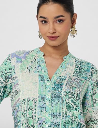 Image of BIBA Women Viscose Straight Fit Kurti