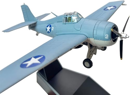 Miniatura 7 de Adorno de avión de metal fundido a troquel Grumman F4F Wildcat Fighter a escala 172