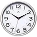 Infinity Instruments Metro, Modern Wall Clock, 9-inch Display, Silver