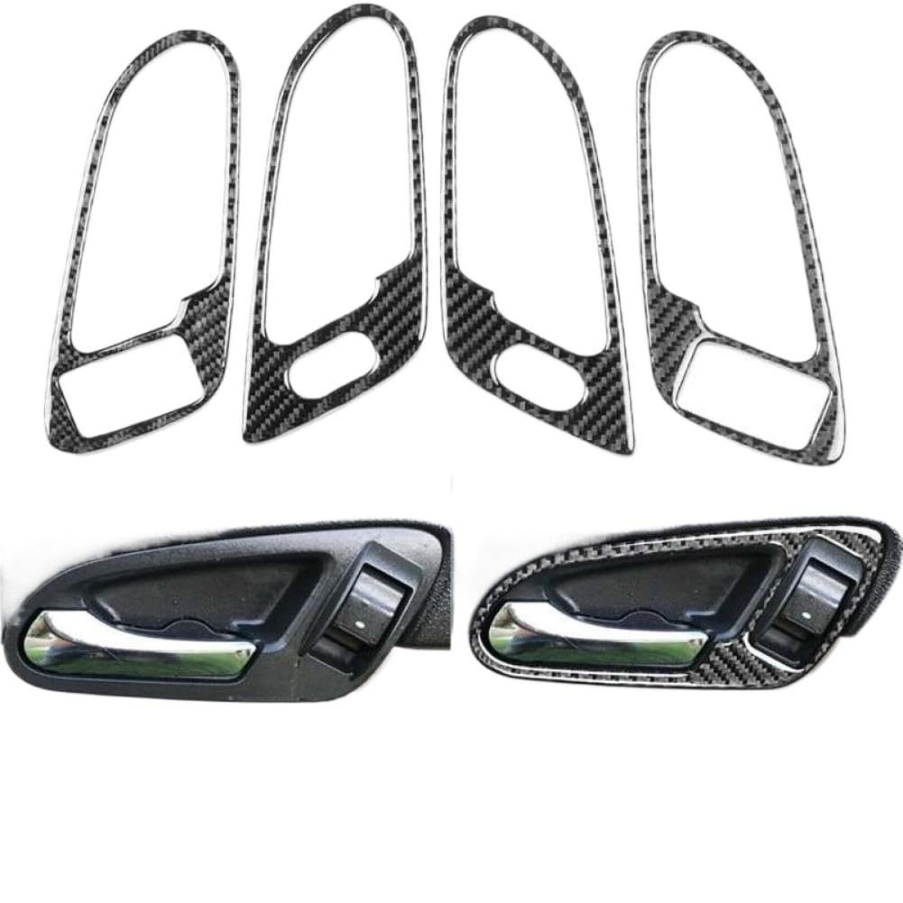 GqkbWRmvm Carbon Fiber Inner Door Handle Decal Door Bowl Cover Trim Compatible with Impala 2006 2007 2008 2009 2010 2011 2012 2013