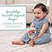 Infantino BFF Friendship Baby Teether – Soft Silicone Baby Teething Toy with Textures, Bright Colors, and Easy-Grip Design