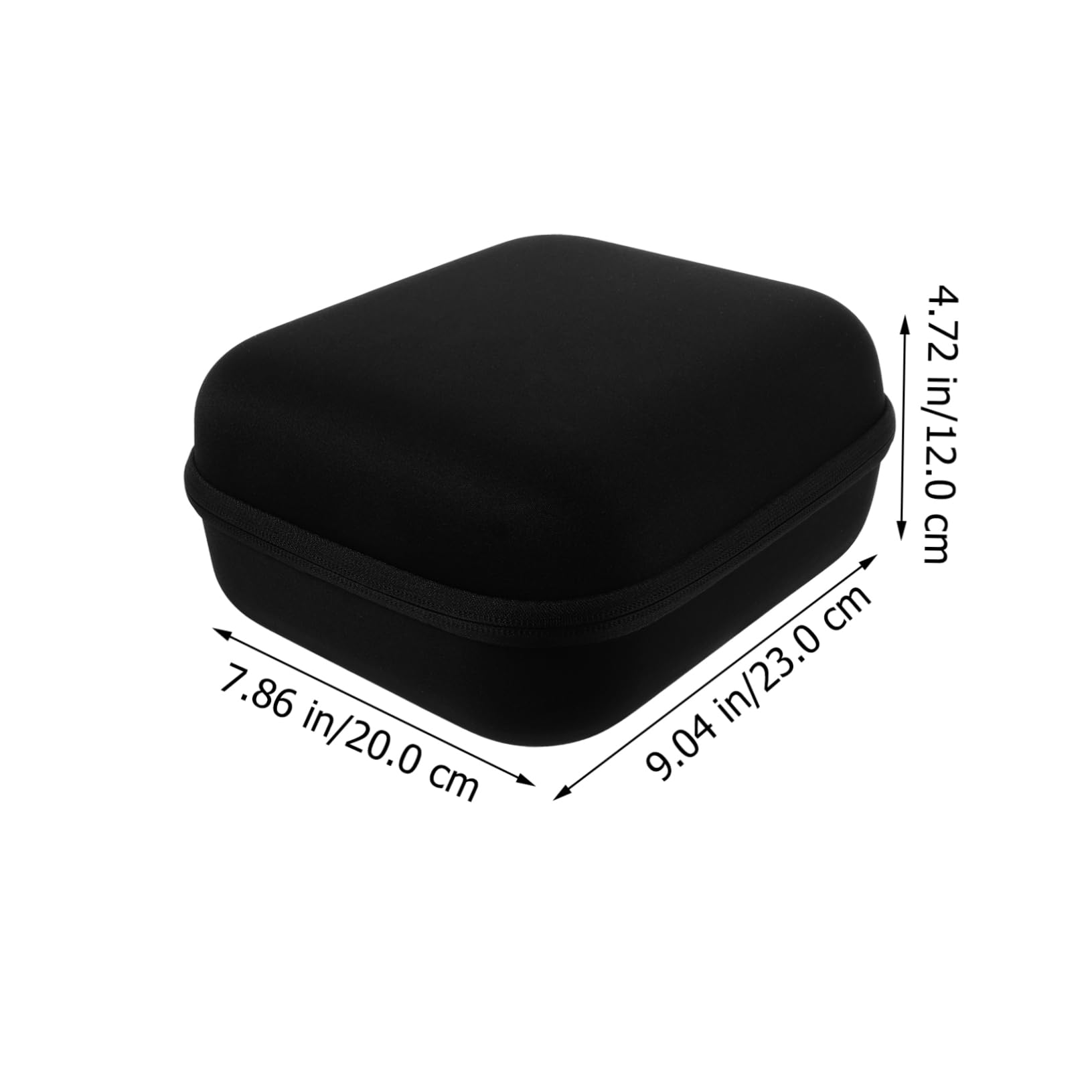 Angoily Eva Headphone Storage Bag Custodia Zipper Per Cuffie Protezione Compatta Per Accessori Digitali Per Viaggi e Attività All Aperto Nero