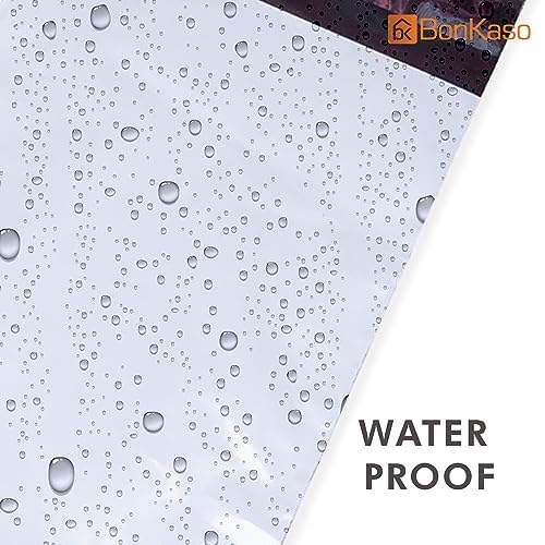 Image of BonKaso Poly Courier Bags 5x10 Inches with POD | 55 Microns Thickness | Tamper Proof & Waterproof | Durable Plastic Packaging Envelopes for Shipping - Pack of 200