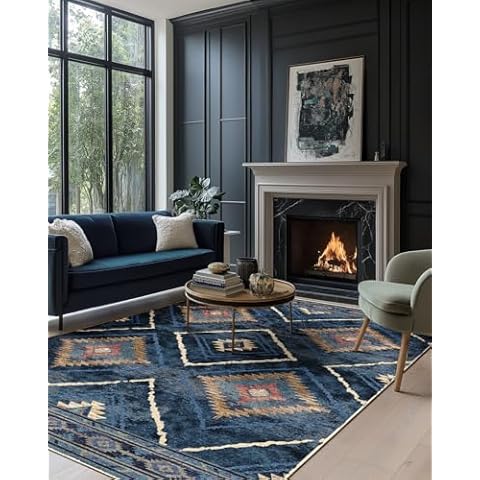 DEFYNEE Machine Washable Non-Slip Rug Cover