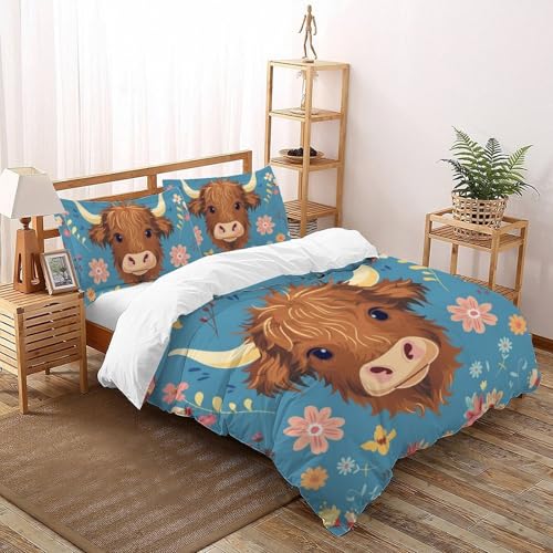 Housse de couette bétail mignons pour une chambre à coucher douce et cocooning