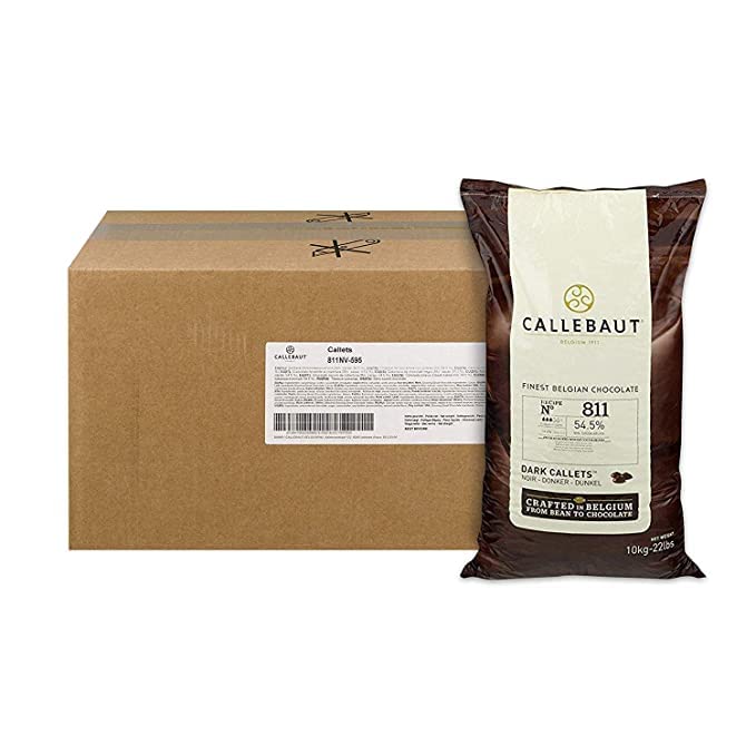 Miniatura 2 de Callebaut - Callebaut - Callets belgas de chocolate negro (papas fritas) - 52.3% 1 bolsa, 22 libras ()