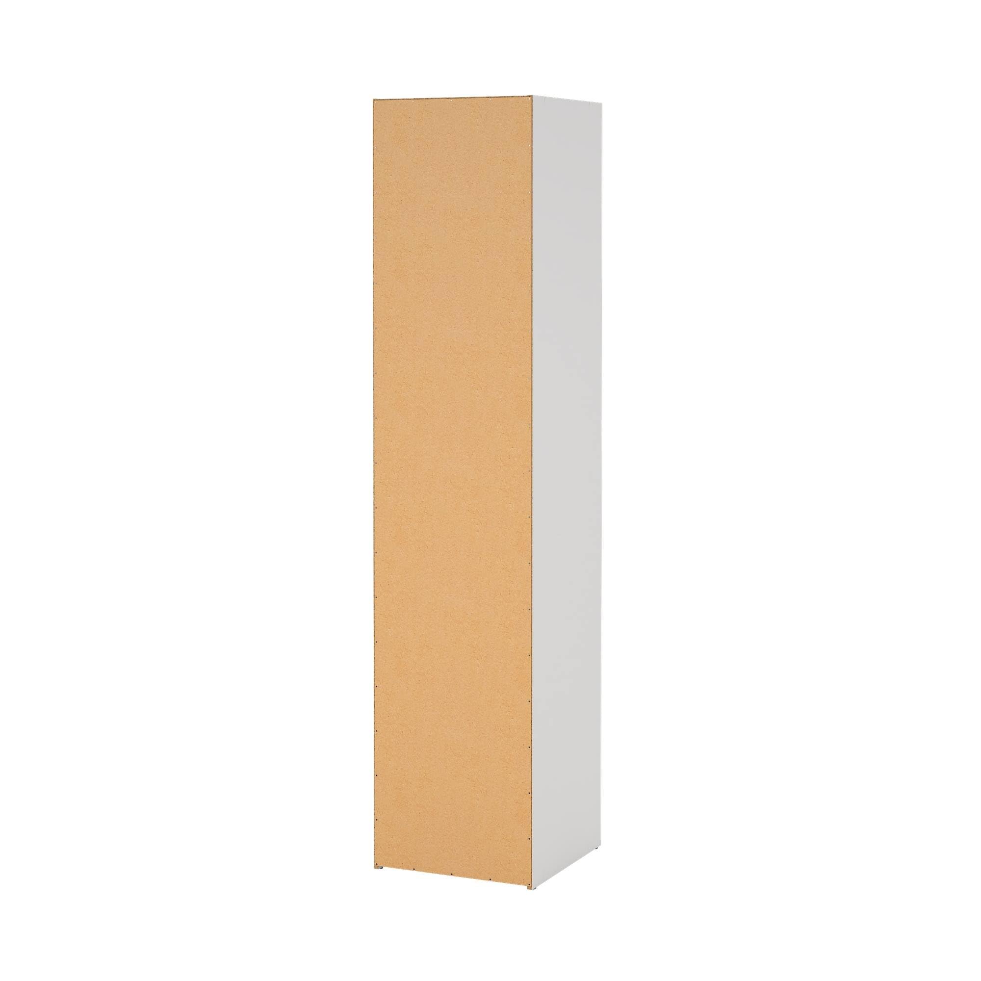 Armario Dormitorio Duero White con 1 Puerta en Color Blanco 40 x 42 x 176 cm