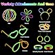 Vicloon Knicklichter,235 Stück knicklichter party set,knicklichter mit verbinder,Brillen, Ohrringe, viel Zubehör,glow sticks party pack für Hochzeiten Geburtstage Festivals Party…