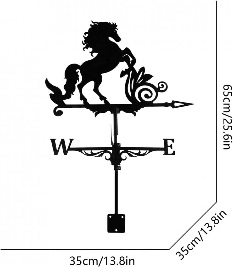 金属製風向ベーンルーフオーナメント、大型ウェザーベーン、風向インジケーター風スピナー装飾、小屋、庭、パティオ、屋根の装飾に。