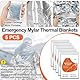 NJCXOLA Rettungsdecke, Rettungsdecke Silber, Notfalldecke für Erste Hilfe, Emergency Blanket für Erste Hilfe Wandern (210 X 160cm,5pcs)