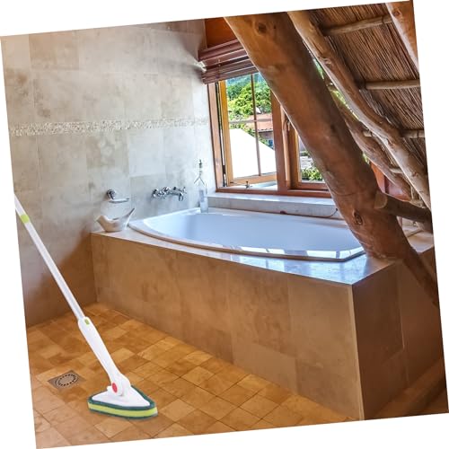 Image of Garneck 2pcs Floor Brush Bathroom Brush Replacement Bathroom Bathtub Tile Scouring Pad Tool Water Set Cloth Frosted